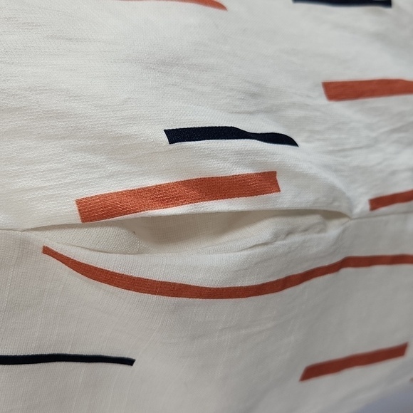 Lush Women's White Tie Short Sleeve Rayon Blend 3/4 Button Pull Over Shirt Dress - Picture 11 of 14